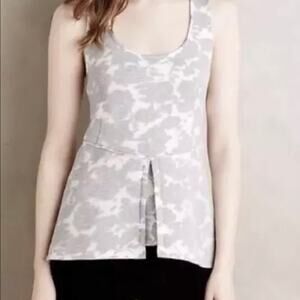 Anthropologie  Akemi + Kin Peplum Floral Mesh Overlay  Top S NEW